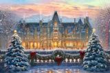 Christmas Paintings - Christmas at Biltmore by Thomas Kinkade